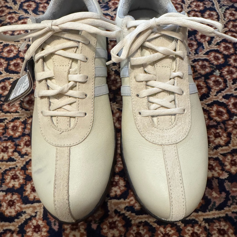 Adidas Cream Leather Women’s golf Shoes
